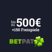 Betpat Online Spielbank | 500€ Bonuspaket + 150 Freispiele